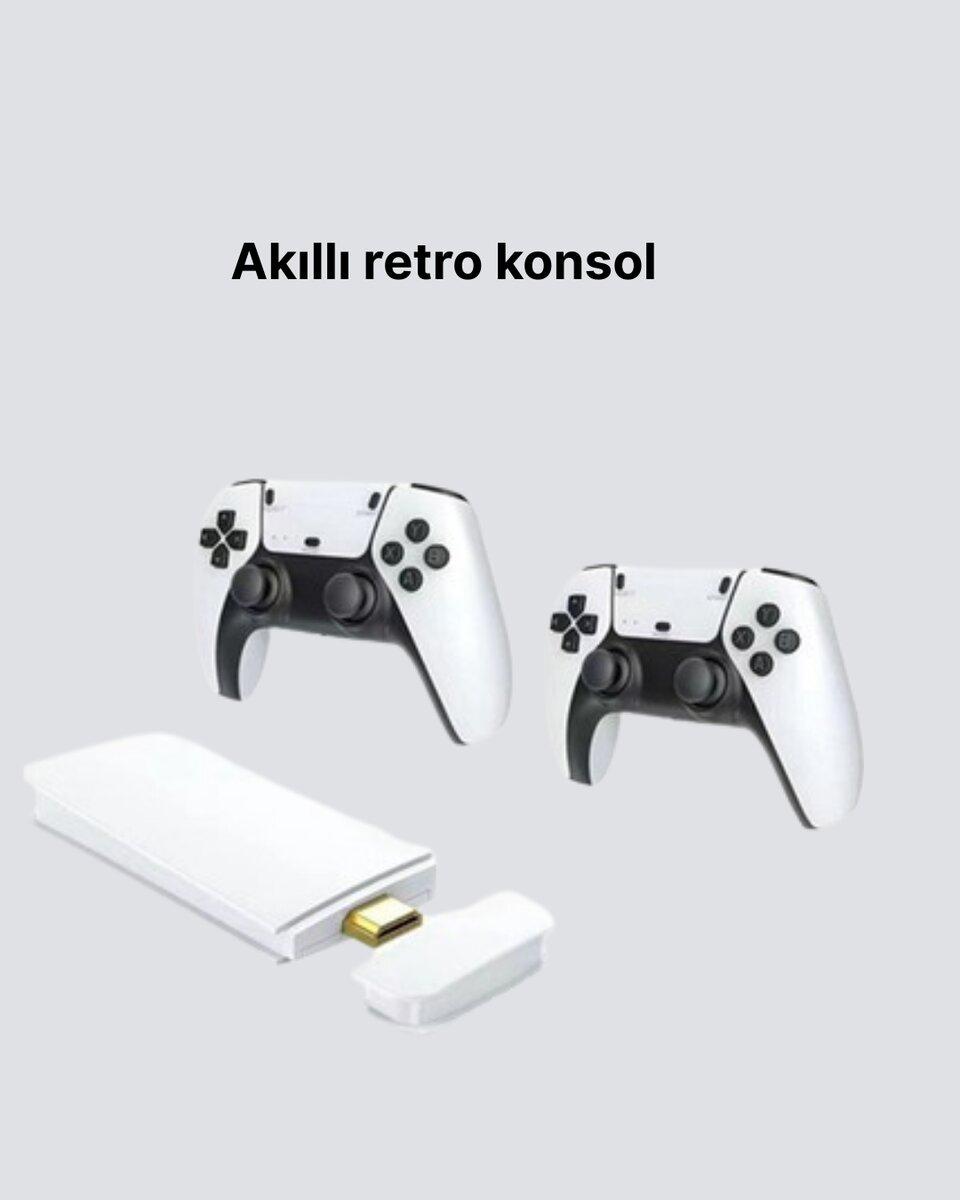 3D ve 4K Görüntü Kaliteli Çok Oyunculu Retro Oyun Konsolu 5