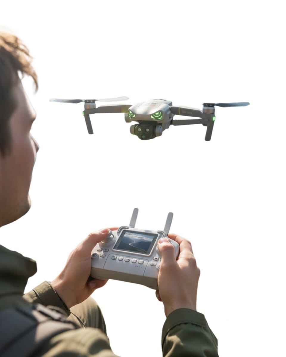 Çift Kameralı Akıllı Engel Algılamalı Katlanabilir Drone 3