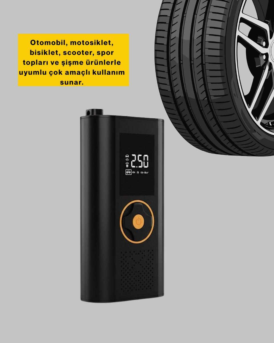 Otomatik Duran Dijital Hava Pompası Kompakt ve Taşınabilir Tasarım 2