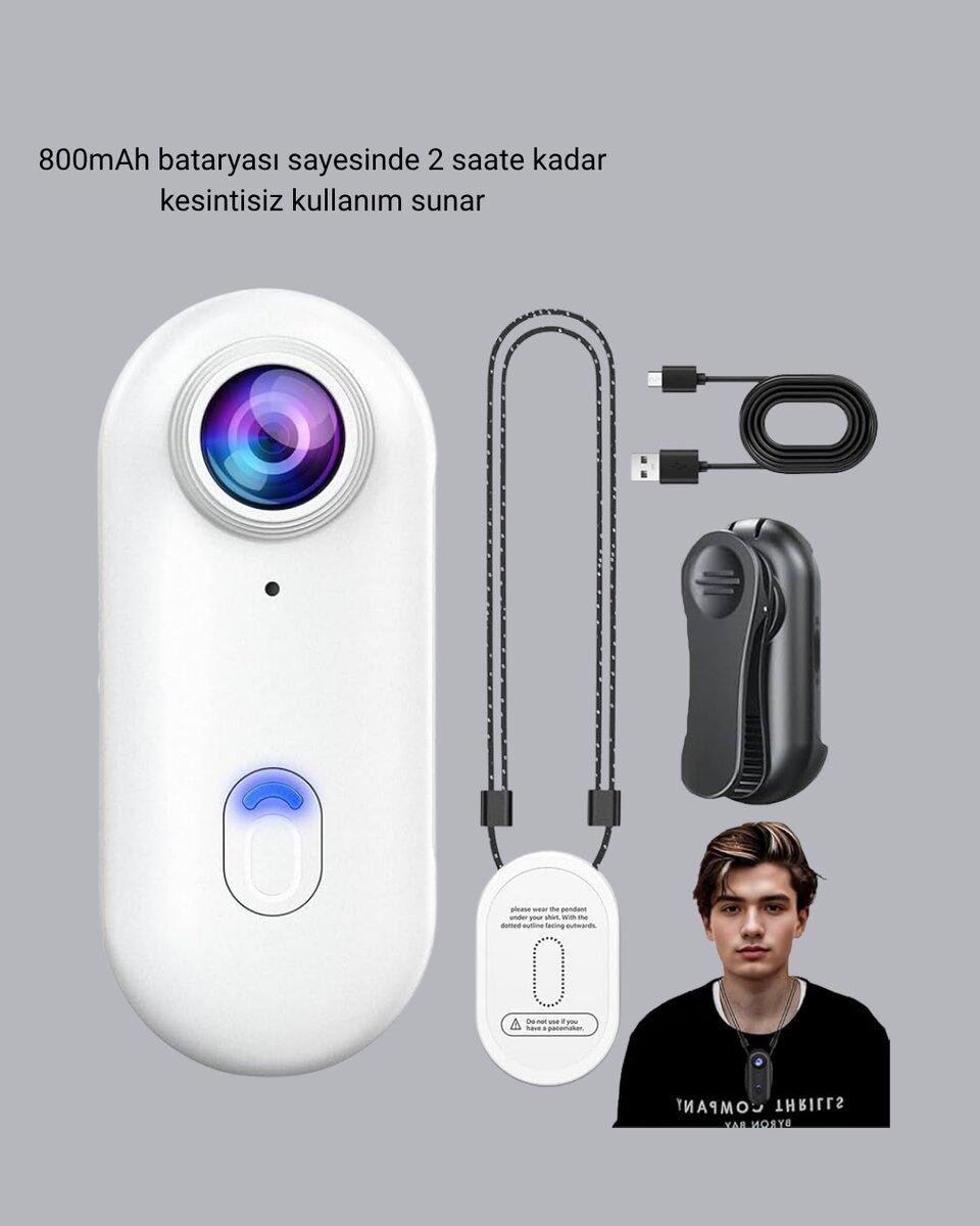 Kompakt 1080P Aksiyon Kamerası Suya Dayanıklı WiFi ve 120° Geniş Açı 2