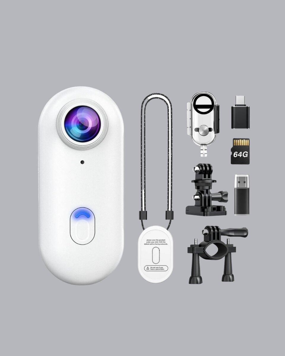 1080P Suya Dayanıklı Aksiyon Spor Kamerası 120° Geniş Açı ve WiFi Destekli 4